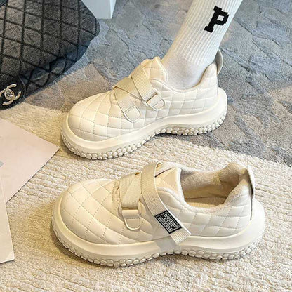 Damen Sneaker Bequem Gefüttert Elastisch Schwarz