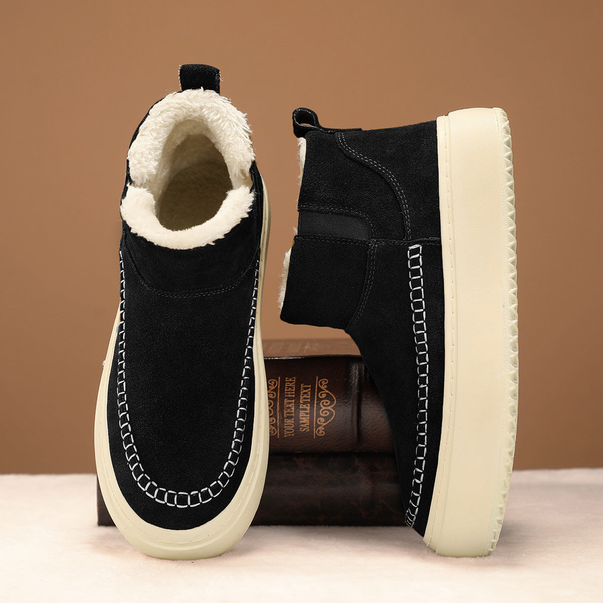 Damen Winterstiefel Kuschelig Warm Elastisch