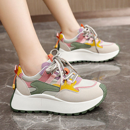 Damen Sneaker Sportlich Chunky Farbenfroh Trendy