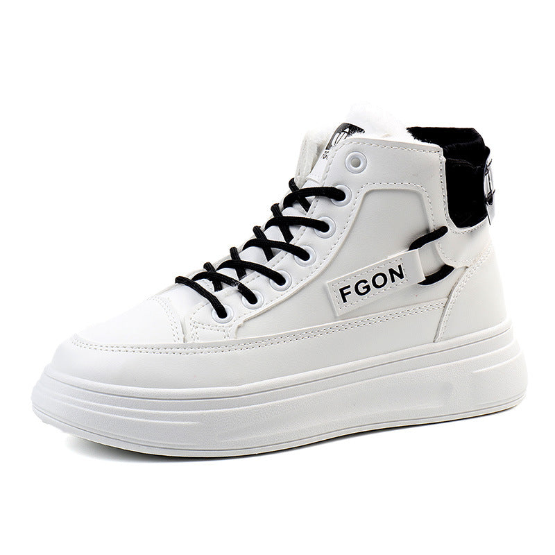 Damen Sneaker Hoch Hoher Schaft Kuschelig Sportlich