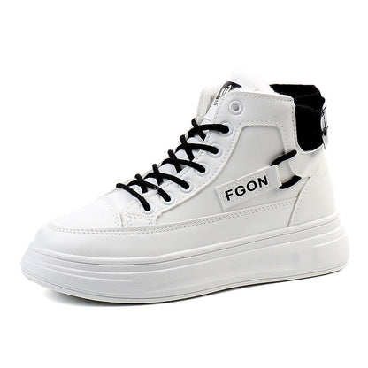 Damen Sneaker Hoch Hoher Schaft Kuschelig Sportlich