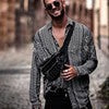 Herren Hemd Langarm Ethno Muster Modern Berlin Style