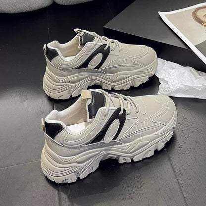 Damen Sneaker Sportlich Chunky Stabile Sohle - BerlinGlamour