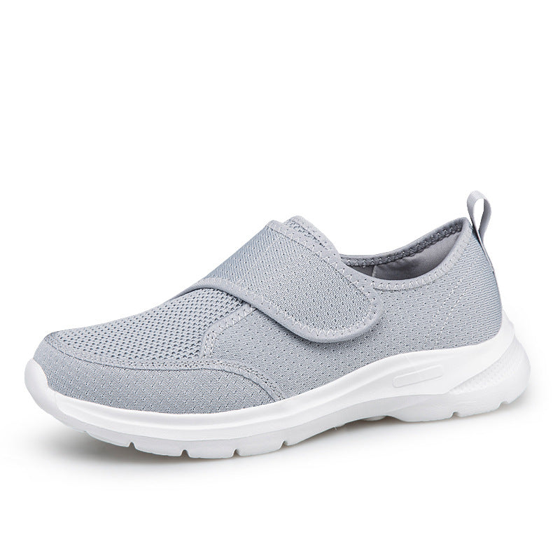 Damen Sneaker Atmungsaktiv mit Klettverschluss Bequem Sportlich