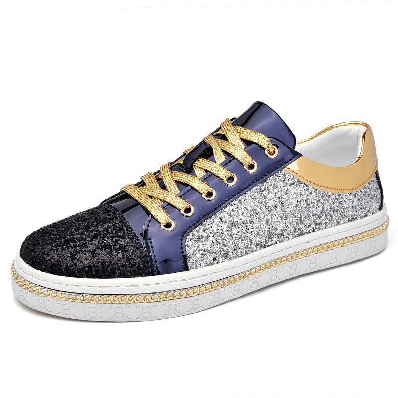 Damen Sneaker Glitzernd Hochwertig Mode Schuhe