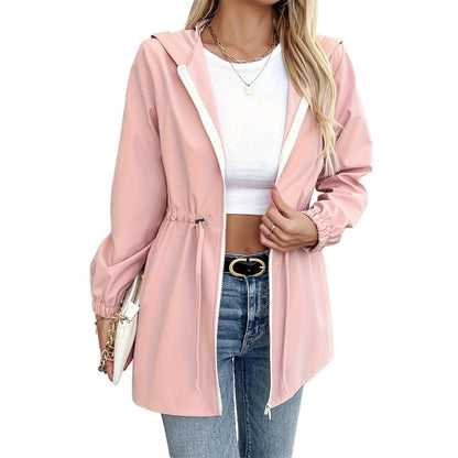 Damen Übergangsjacke Leicht Verstellbar Modern