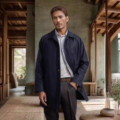 Herren Übergangsjacke Leicht Baumwolle Modern