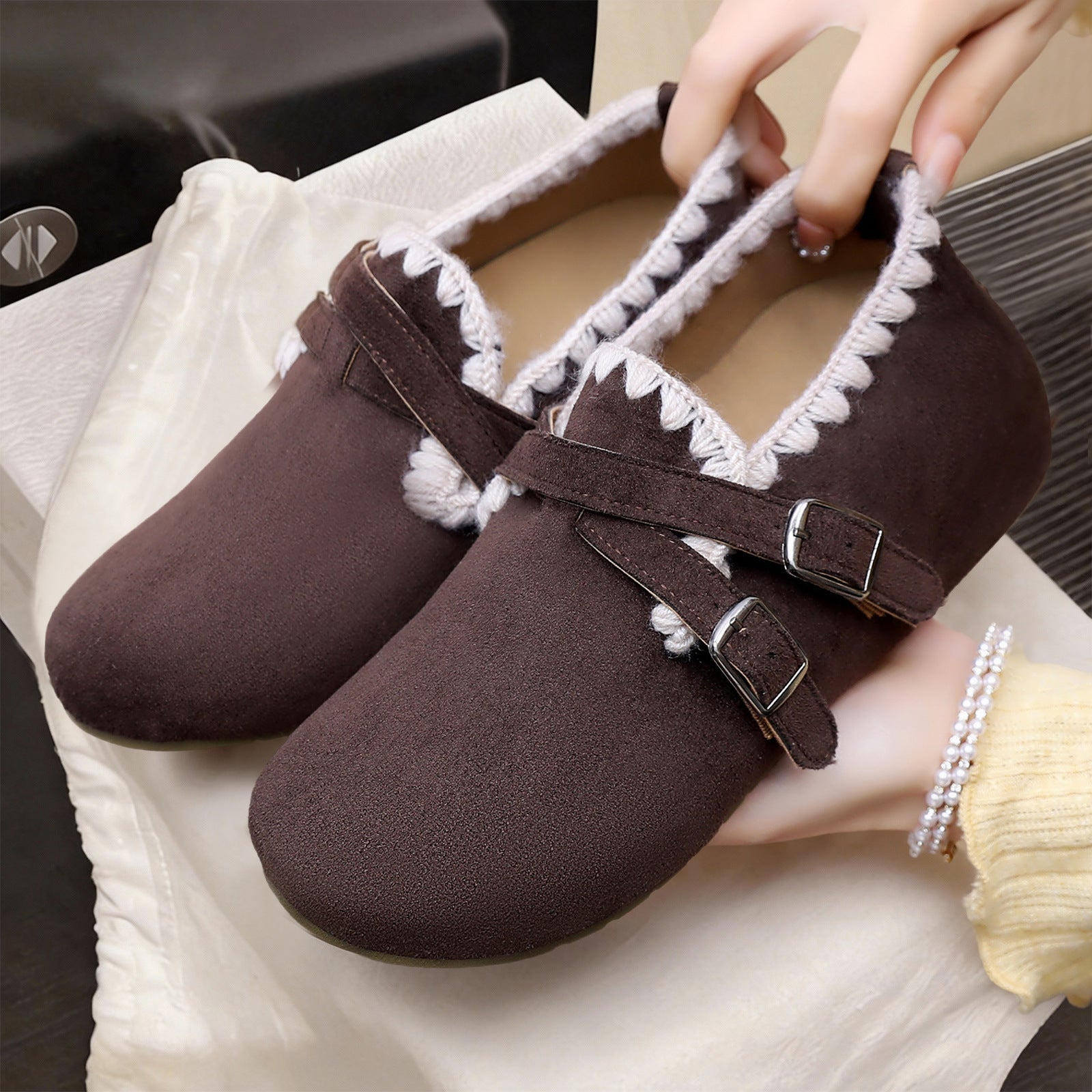 Damen Hüttenschuhe Bequem Weich Verstellbar - BerlinGlamour