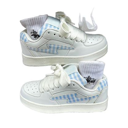 Damen Sneaker Karomuster Modern Strapazierfähig