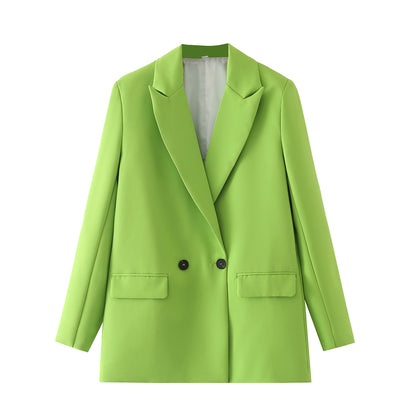 Herren Blazer Zweireiher Klassisch Elegent
