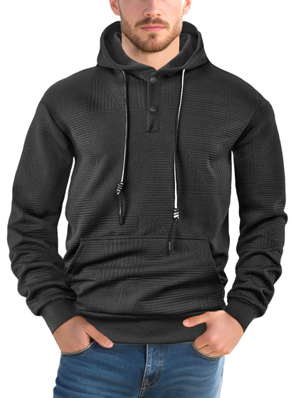 Herren Hoodie Strukturiert Modern Urban Style
