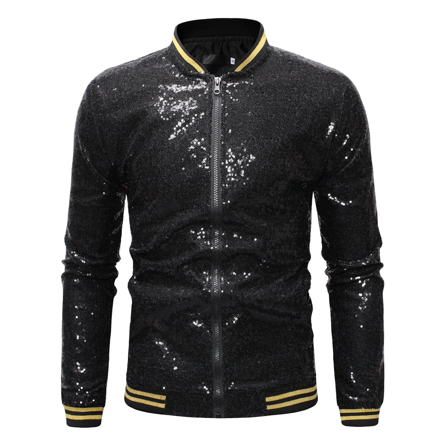 Herren Blazer Sportlich Glitzernd Mit Pailletten