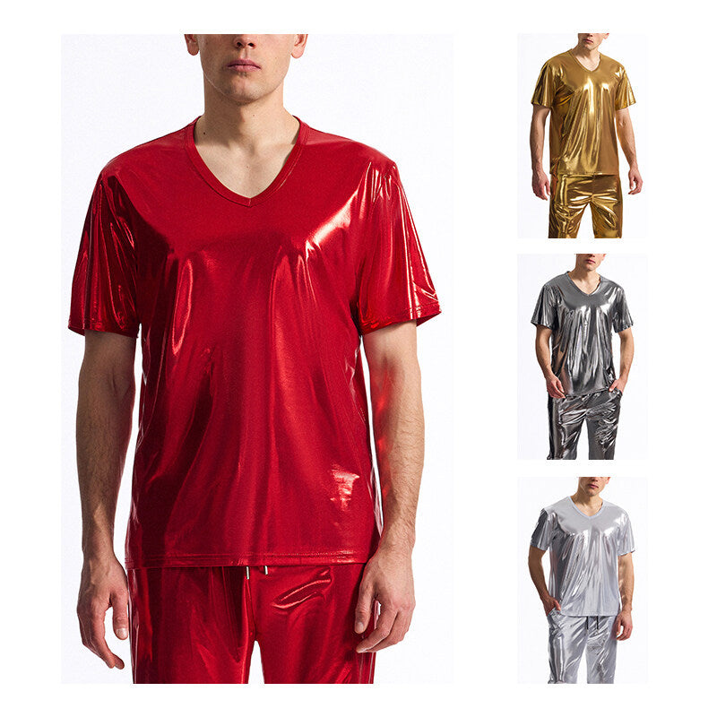 Herren Sport-Outfit Glänzend Elastisch Modern