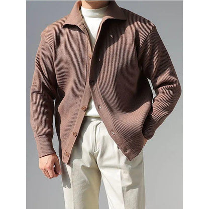Herren Jacke Strukturiert Button Down Modern