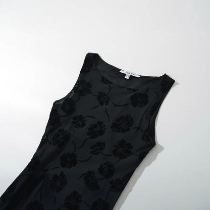 Damen Maxikleid Floral Luxus Design Elegant Lang