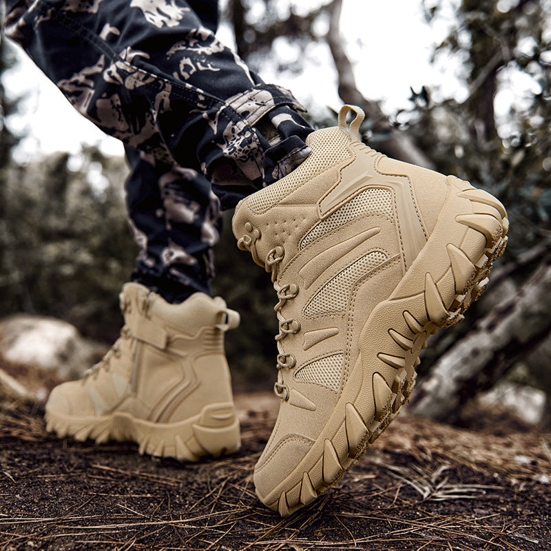 Wanderstiefel Herren atmungsaktiv Griffig Gummisohle