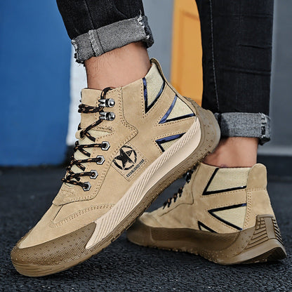 Damen Stiefel Sportlich Atmungsaktiv Schnürbar