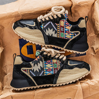 Damen Sneaker Sportlich Ethnisches Design Rutschfest - BerlinGlamour
