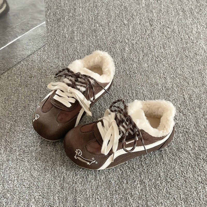 Damen Sneaker Bequem Weich Futter Sportlich