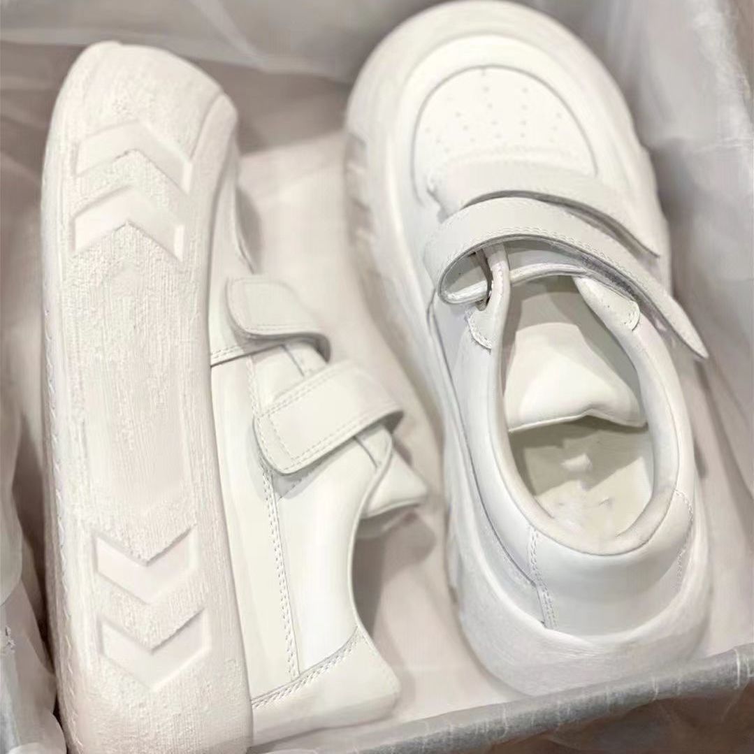 Damen Sneaker Komfortabel Klettverschluss Bequem Mode