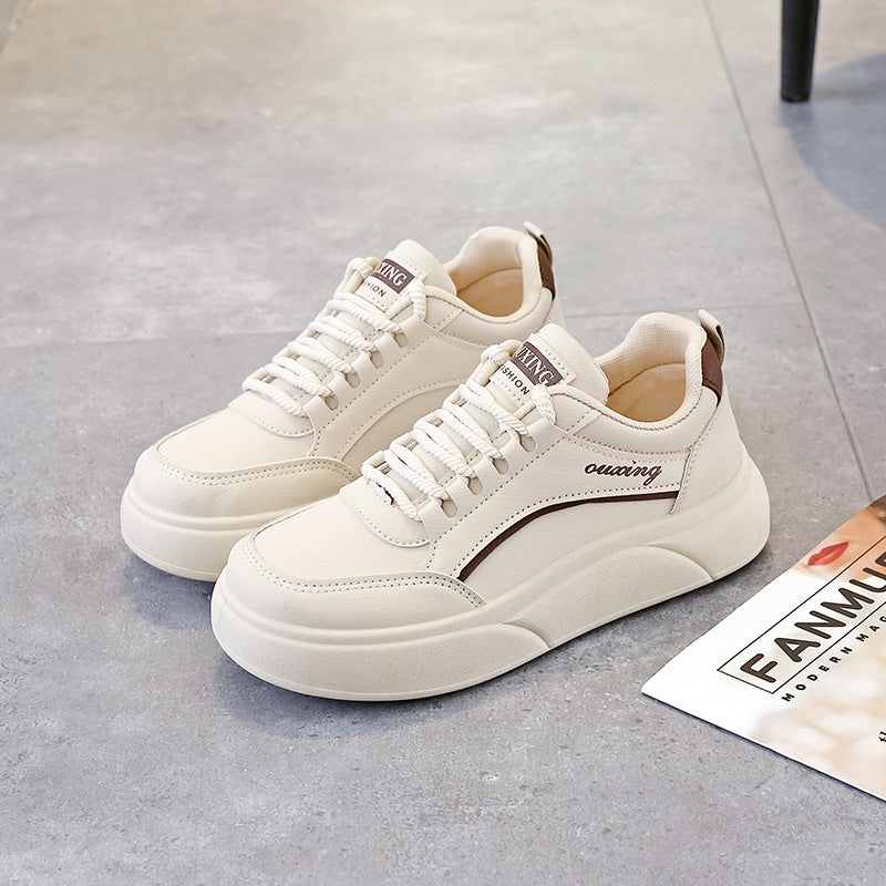 Damen Sneaker atmungsaktiv mit dicken Sohlen Sportlich Modisch