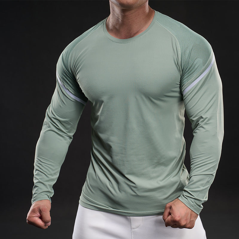 Herren Funktionsshirt Langarm Sportlich Aktiv