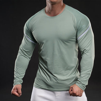 Herren Funktionsshirt Langarm Sportlich Aktiv