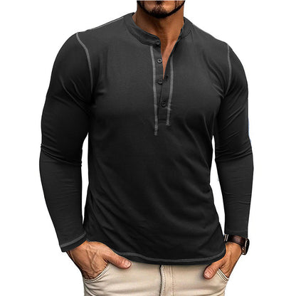 Herren Langarmshirt Atmungsaktiv Elegantes Design