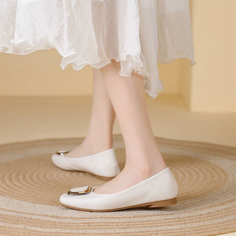 Damen Ballerinas Elegant mit Schmuckdetail Glitzer