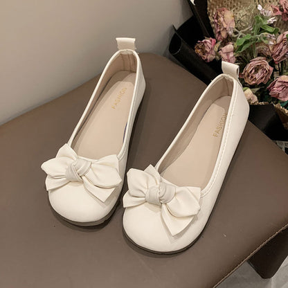 Damen Ballerinas Flach Schleifen Detail Elegant