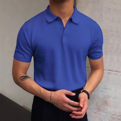 Herren Polo-Shirt Atmungsaktiv Elegant Kragen Baumwolle