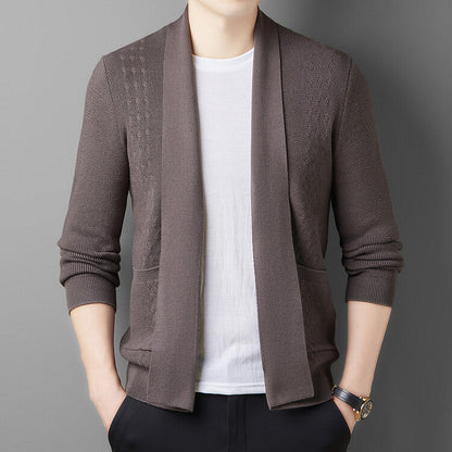 Herren Strickjacke Modern Praktisch mit Taschen - BerlinGlamour