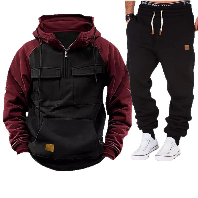 Herren Pullover Funktions mit Taschen Sportlich Warm