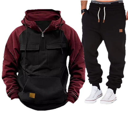 Herren Pullover Funktions mit Taschen Sportlich Warm