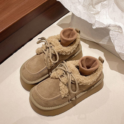 Damen Winterboots Warm Flauschig Robust