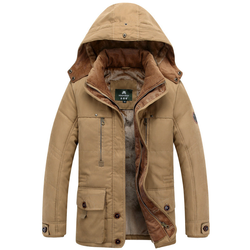 Herren Winterjacke Warm Wasserabweisend Schwarz - BerlinGlamour
