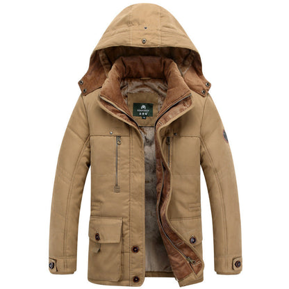 Herren Winterjacke Warm Wasserabweisend Schwarz - BerlinGlamour