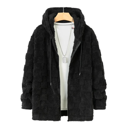 Herren Kuschelige Fleecejacke mit Kapuze und Taschen BerlinGlamour, eine elegante und stylische Lampe, die Ihre Garderobe und Dekorationen zum strahlen lässt. Die Lampe ist aus hoch