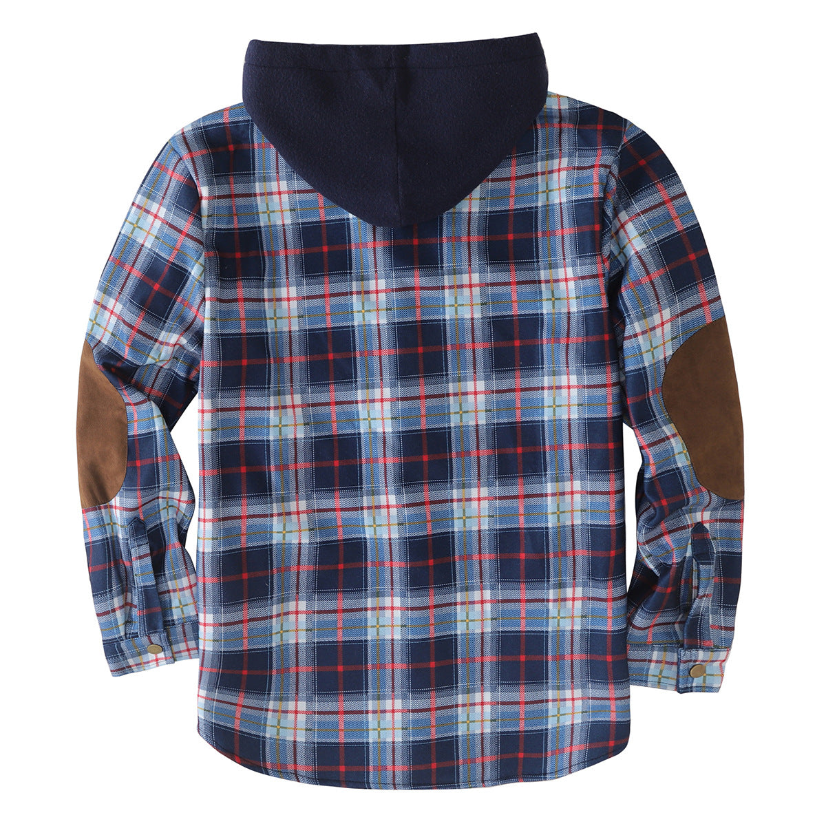 Herren Flanelljacke Wattierte Winterjacke Mit Abnehmbarem Kapuzenfutter