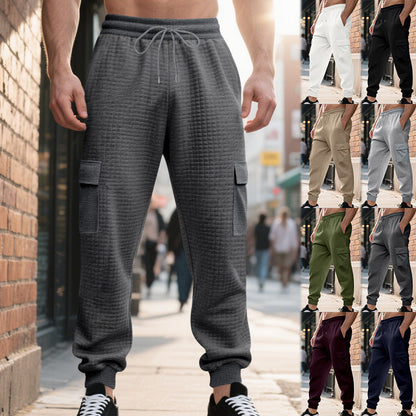 Herren Cargo-Hosen Sportlich Elastisch Mehrere Taschen