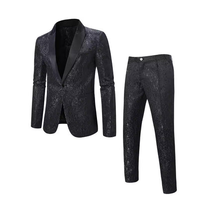 Herren Anzug Set Elegant mit Muster Modern - BerlinGlamour