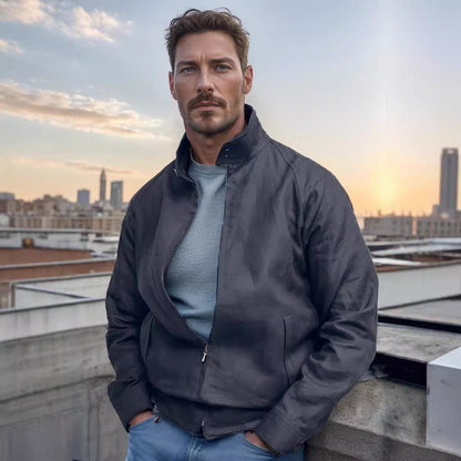 Herren Sommerjacke Leicht Modern Sportlich - BerlinGlamour