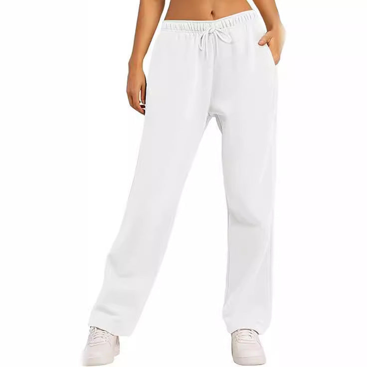 Damen Freizeithose Bequem Elastisch Mit Taschen