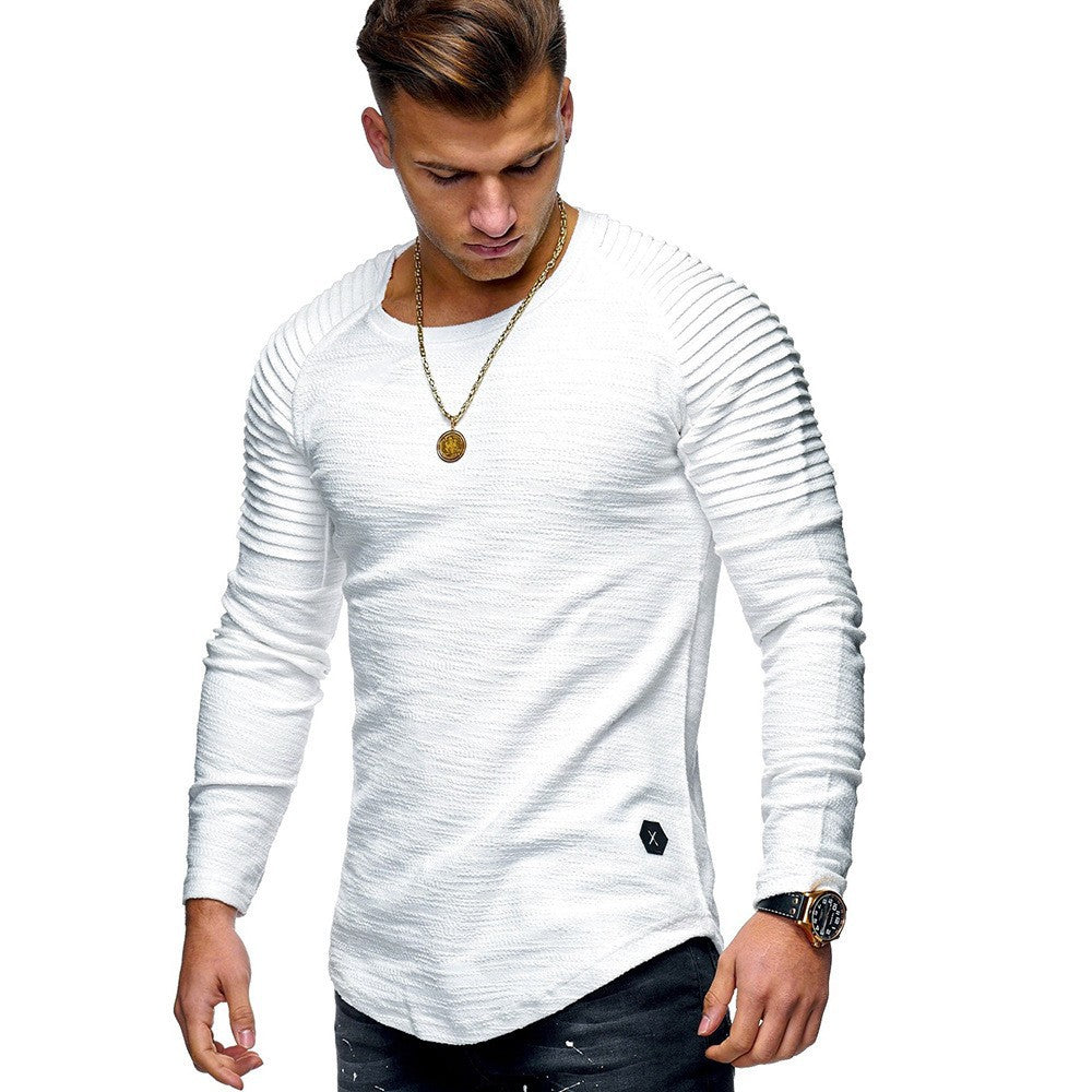 Herren Langarmshirt Strukturierte Schultern Modern Berlin