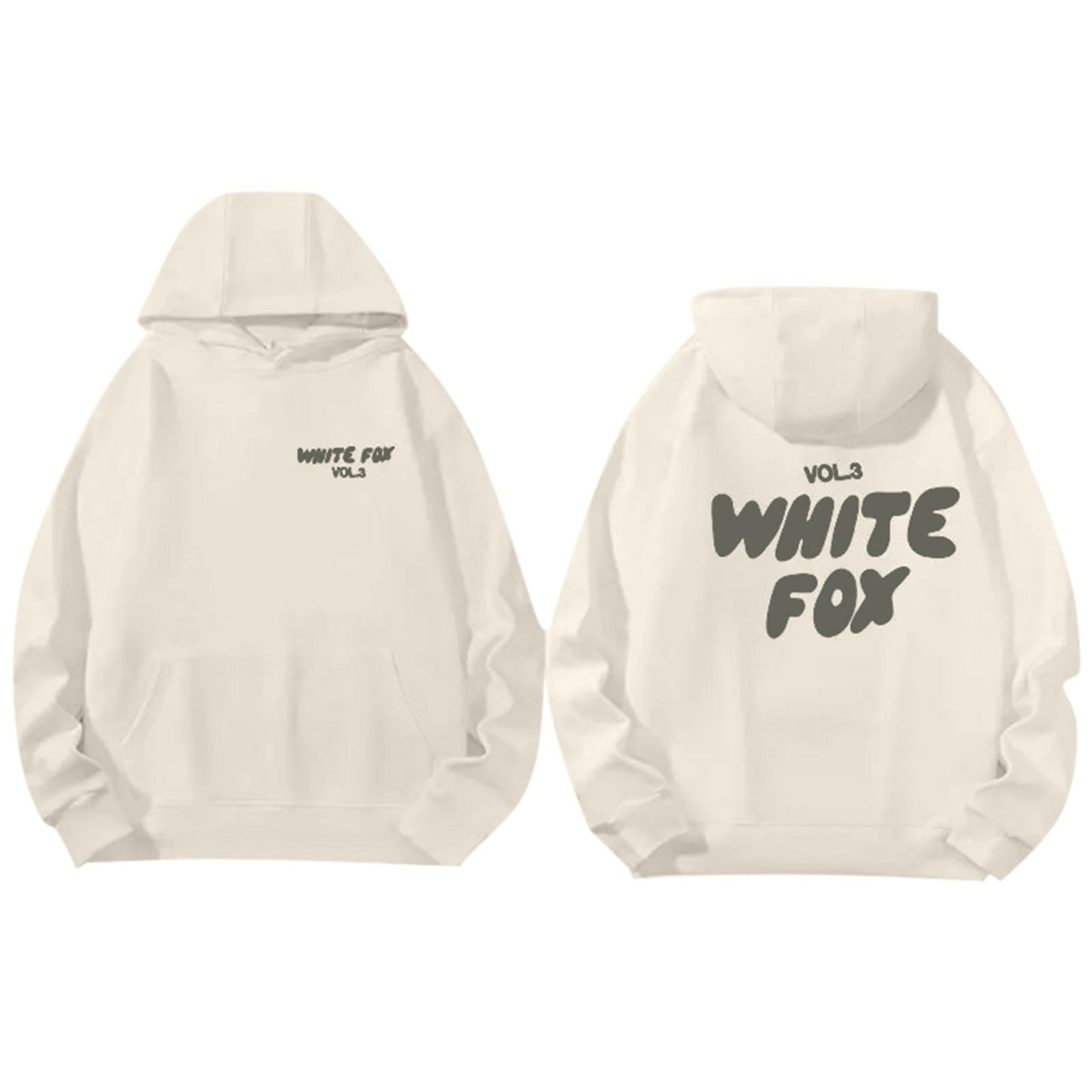 Lässiger Streetwear Hoodie Kapuzenpullover Schwarz Weiße Grafik