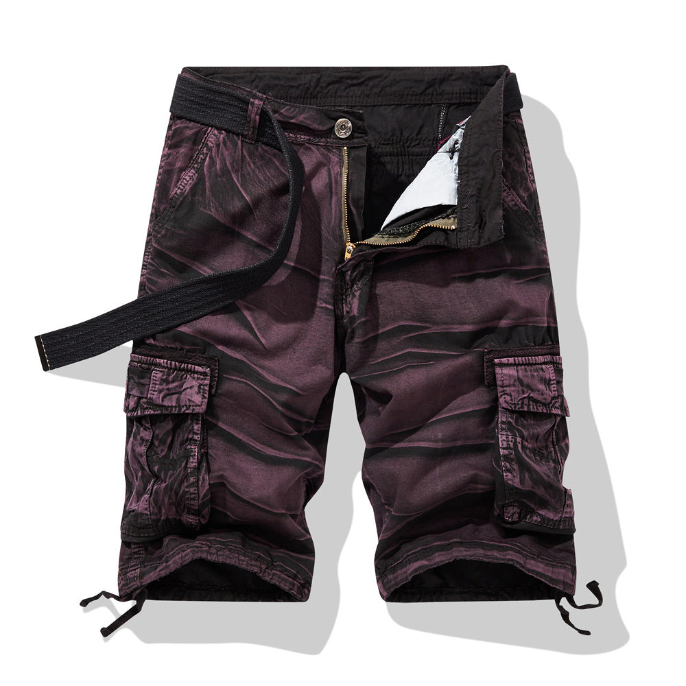 Herren Cargo Shorts Mit Taschen Verstellbar Sportlich