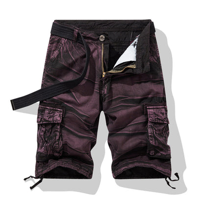Herren Cargo Shorts Mit Taschen Verstellbar Sportlich
