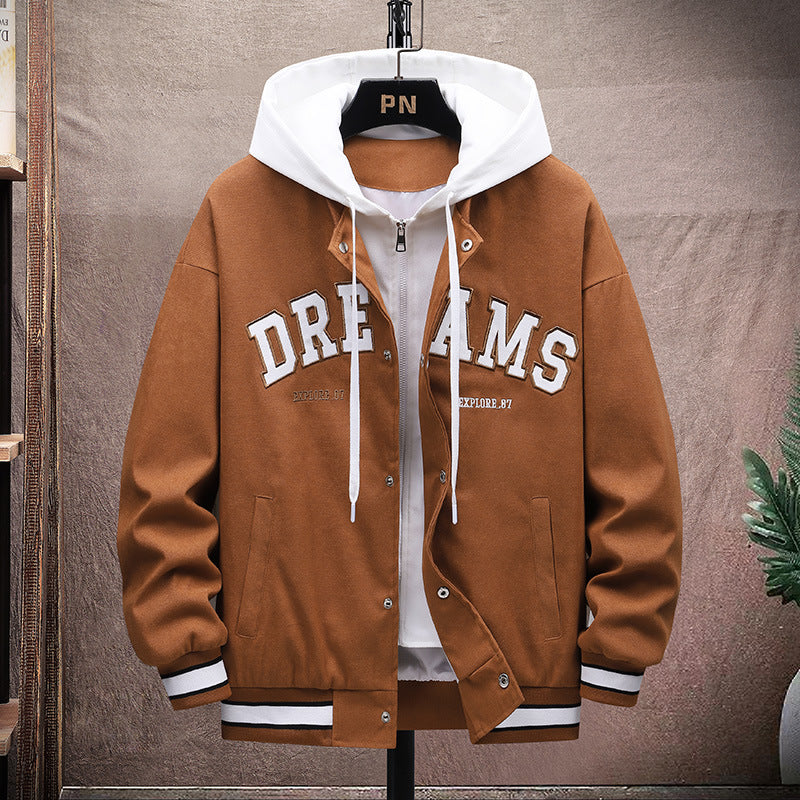 Herren Übergangsjacke Modern Verstellbar Kapuze Wasserabweisend