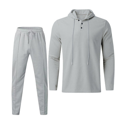 Herren Sportset Hoodie Jogginghose Struktur Design