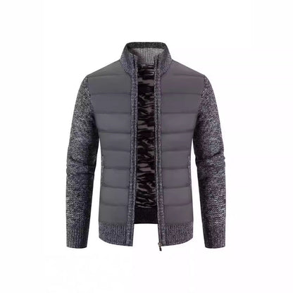 Herren Hybridjacke Warm Wasserabweisend Mit Kragen Modern